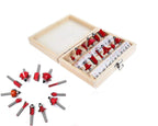 '-12/15pcs Milling Cutter Router Bit Set