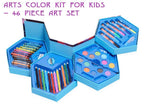 46 Pcs Plastic Art Colour Set with Color Pencil, Crayons, Oil Pastel and Sketch Pens 