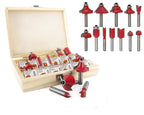 '-12/15pcs Milling Cutter Router Bit Set