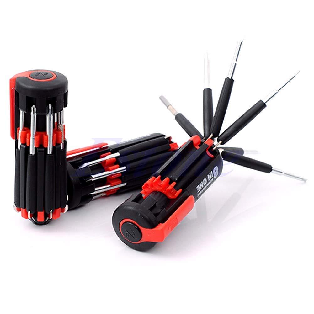 08 in 1 Multi-Function Screwdriver Kit with LED Portable Torch