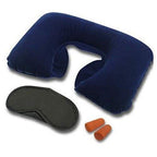 '-3-in-1 Air Travel Kit with Pillow, Ear Buds & Eye Mask 