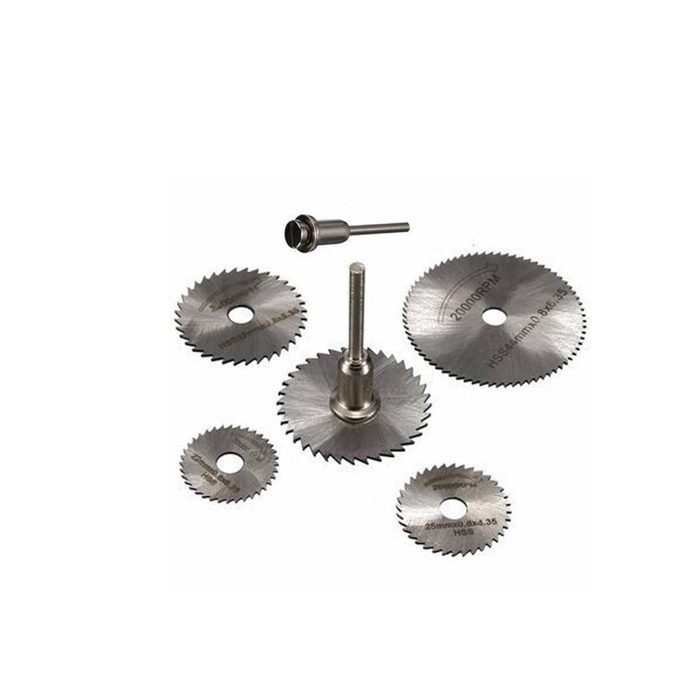 '-6pcs Metal HSS Circular Saw Blade Set Cutting Discs for Rotary Tool