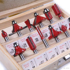 '-12/15pcs Milling Cutter Router Bit Set