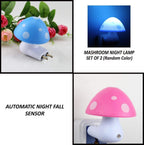 Automatic Night Sensor Mushroom Lamp (0.2 watt, Multicolour) 