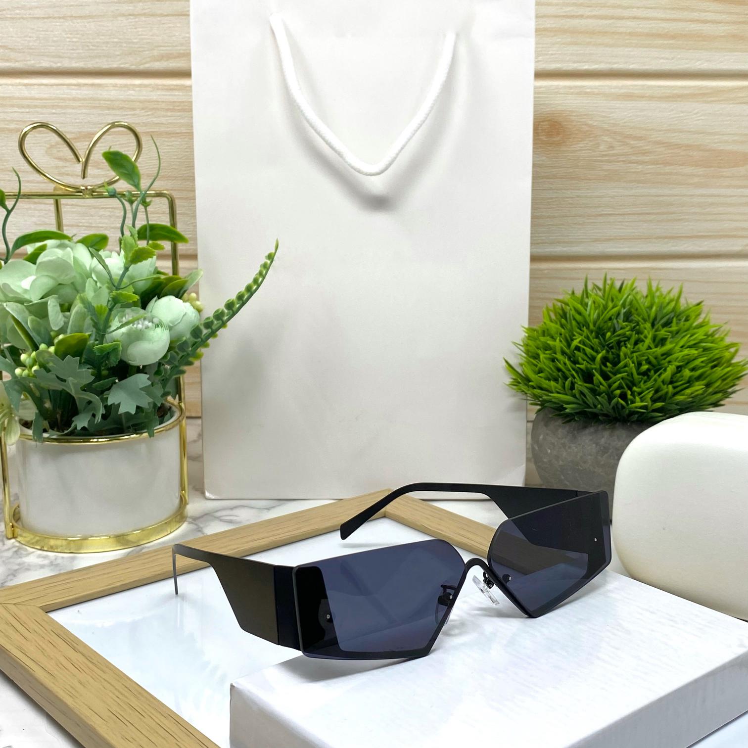 Alloy Square Rimless Sunglasses Men And Women-SunglassesCraft