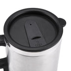 '-12V Car Charging Electric Kettle Mug (Silver)