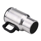 '-12V Car Charging Electric Kettle Mug (Silver)