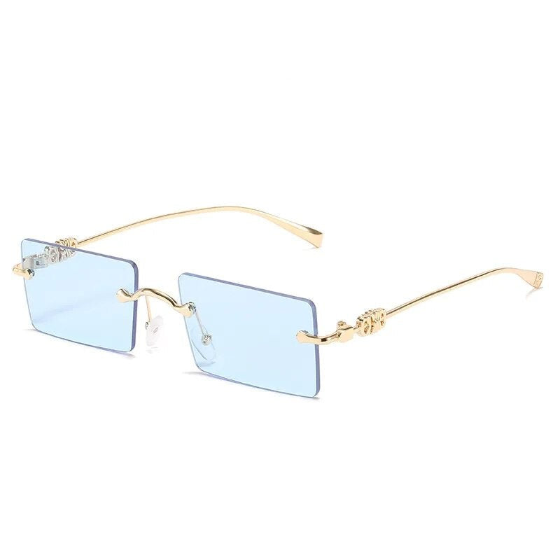 2023 Fashionable Square Rimless Sunglasses For Men And Women-SunglassesCraft