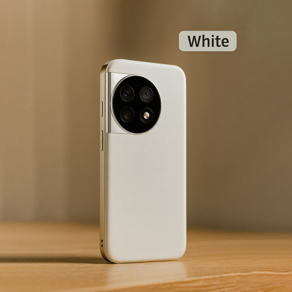 Lux Chorme Edge Leather Case