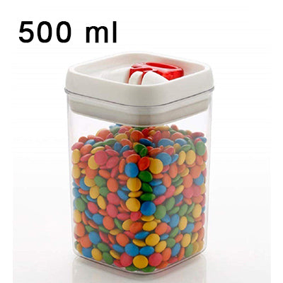 Airtight Kitchen Container with Flip Lock for Multipurpose Use (500 ml)